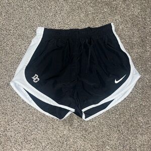 Nike Women's Black and White Sports Shorts